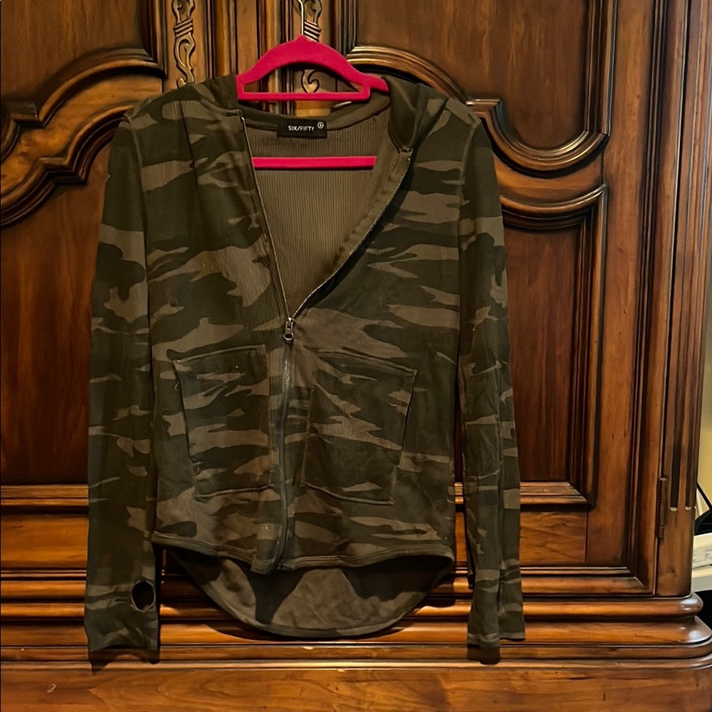 Six Fifty thermal Camouflage Zip-Up Hoodie